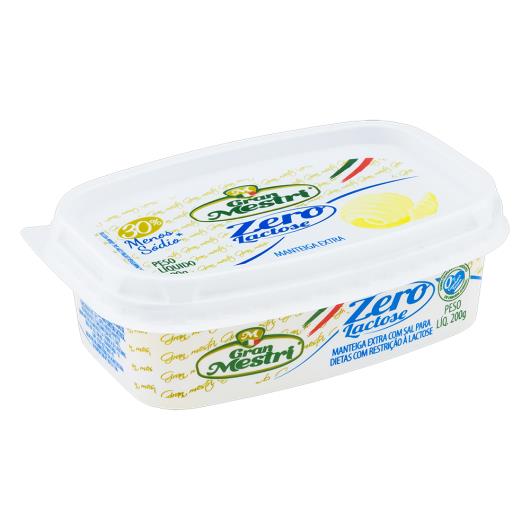 Manteiga Extra com Sal Zero Lactose Gran Mestri Pote 200g - Imagem em destaque