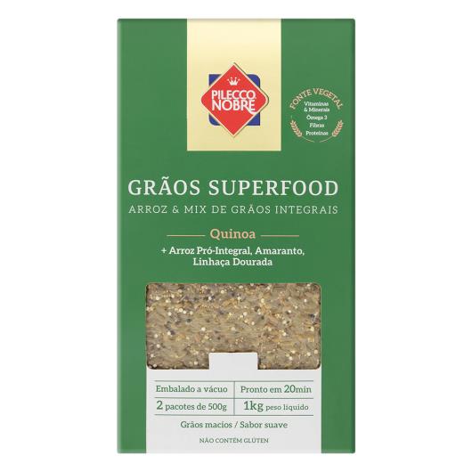 Arroz Integral Pilecco Nobre Quinoa Grãos Superfood Caixa 1kg - Imagem em destaque