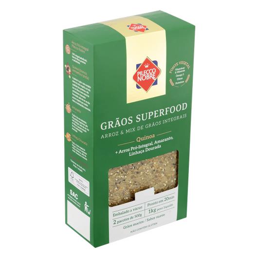 Arroz Integral Pilecco Nobre Quinoa Grãos Superfood Caixa 1kg - Imagem em destaque