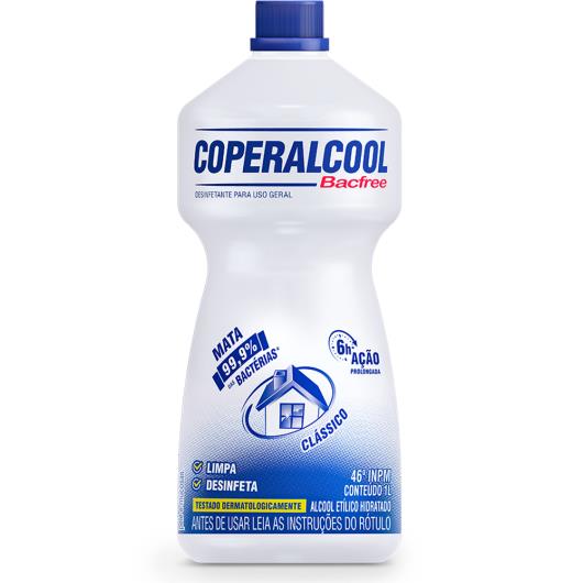 Alcool líquido Coperalcool bacfree clássico 70 INPM 1L - Imagem em destaque