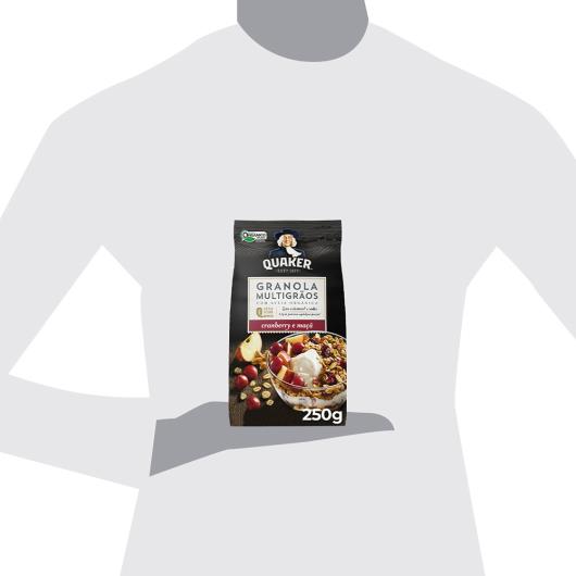 Granola Orgânica Multigrãos Cranberry e Maçã Quaker Pacote 250g - Imagem em destaque