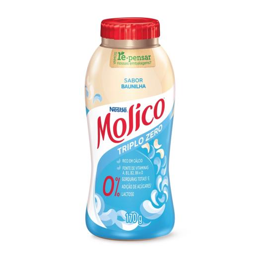 Iogurte Desnatado Baunilha Zero Lactose Molico Frasco 170g - Imagem em destaque