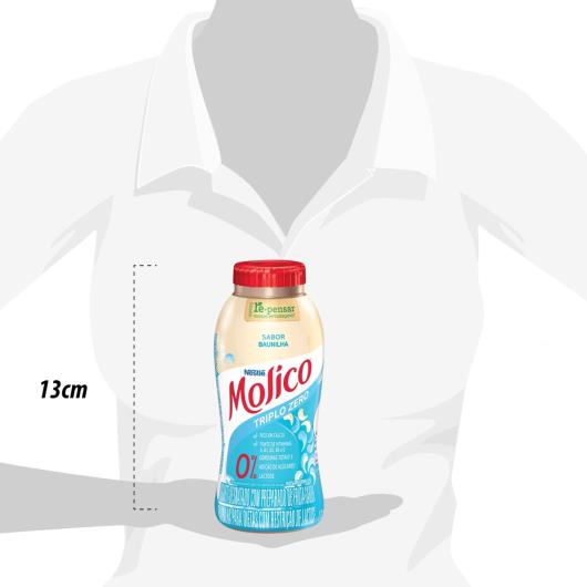 Iogurte Desnatado Baunilha Zero Lactose Molico Frasco 170g - Imagem em destaque