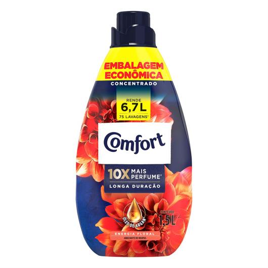 Amaciante de Roupa Concentrado Energia Floral Comfort Frasco 1,5l Embalagem Econômica - Imagem em destaque