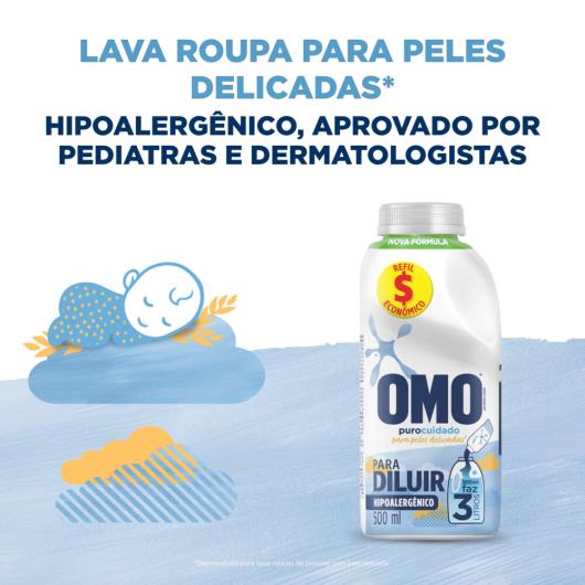 Sabão Líquido Refil Omo Puro Cuidado 500ml - Imagem em destaque