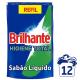 Lava Roupas Líquido Brilhante Higiene Total 900ml Refil - Imagem 7891150066526-(1).jpg em miniatúra