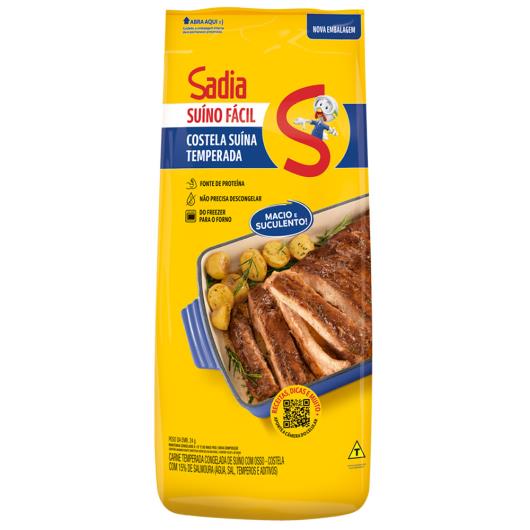 Costela Suína Temperada Sadia Suíno Fácil Congelada kg - Imagem em destaque