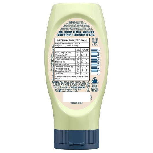 Maionese verde Hellmann's squeeze 335g - Imagem em destaque