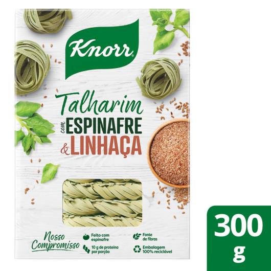 Macarrão Knorr Talharim com Espinafre e Linhaça 300gr - Imagem em destaque