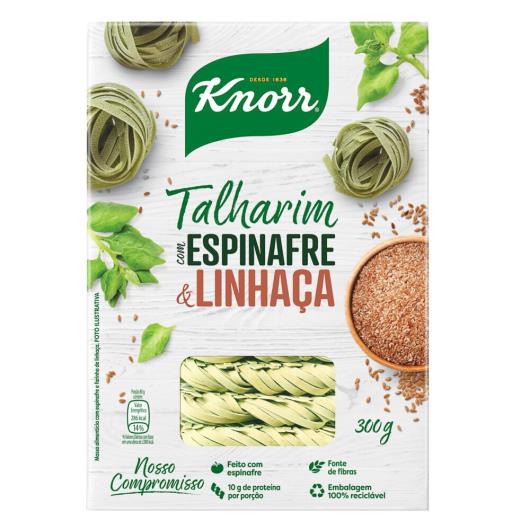 Macarrão Knorr Talharim com Espinafre e Linhaça 300gr - Imagem em destaque
