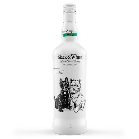 Whisky Black & White Edição Limitada (garrafa branca) 1L - Imagem em destaque