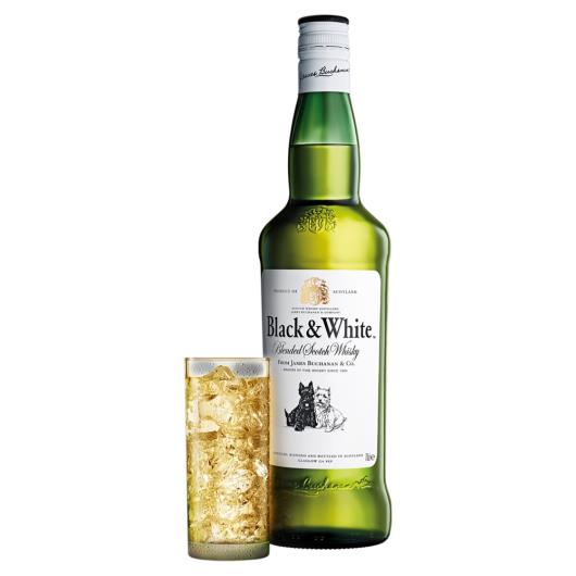 Whisky Escocês Blended Black & White Garrafa 700ml - Imagem em destaque
