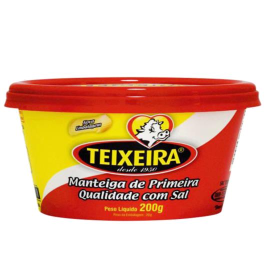 Manteiga Teixeira Pote Com Sal 200g - Imagem em destaque