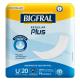 Absorvente para Incontinência Urinária Bigfral Regular Plus Único Pacote 20 Unidades - Imagem 7896012880531_1_1_1200_72_RGB.jpg em miniatúra