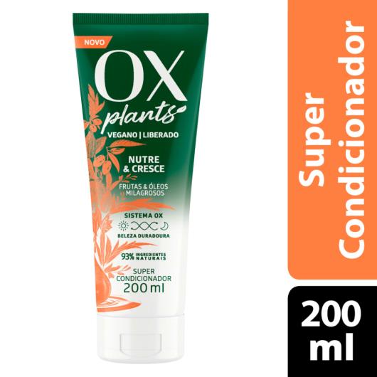 Super Condicionador OX Plants Nutre & Cresce Bisnaga 200ml - Imagem em destaque