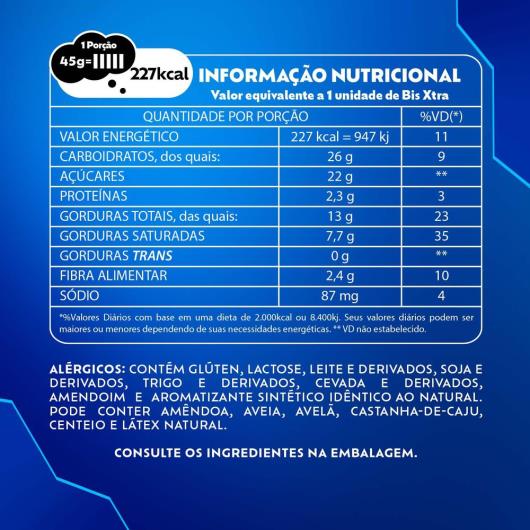 Chocolate Bis Lacta Xtra Black 45G - Imagem em destaque