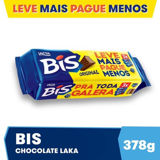Chocolate Bis ao leite multipack 3x126g - Imagem em destaque