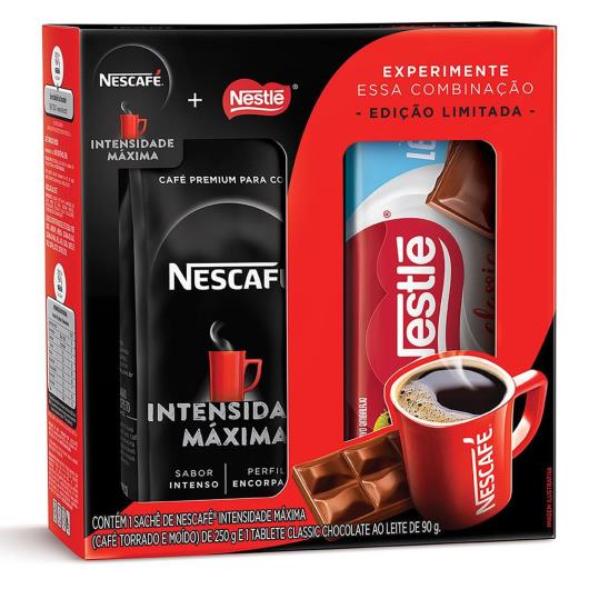 Kit Café Nescafé Intensidade Max 250g + Chocolate Nestlé ao Leite 90g - Imagem em destaque