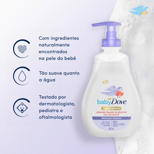 Sabonete Liquido de Glicerina Baby Dove Hora de Dormir 400ml - Imagem em destaque