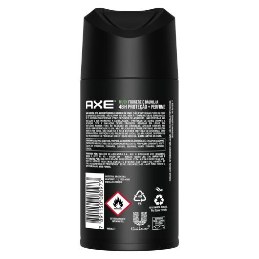 Antitranspirante Aerossol AXE Musk 152ml - Imagem em destaque