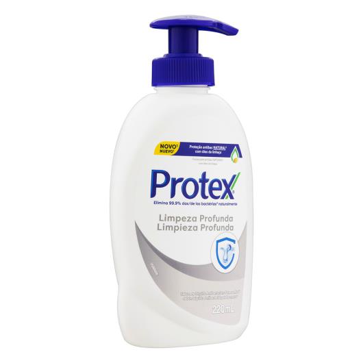 Sabonete Líquido Antibacteriano para as Mãos Protex Limpeza Profunda Frasco 220ml - Imagem em destaque