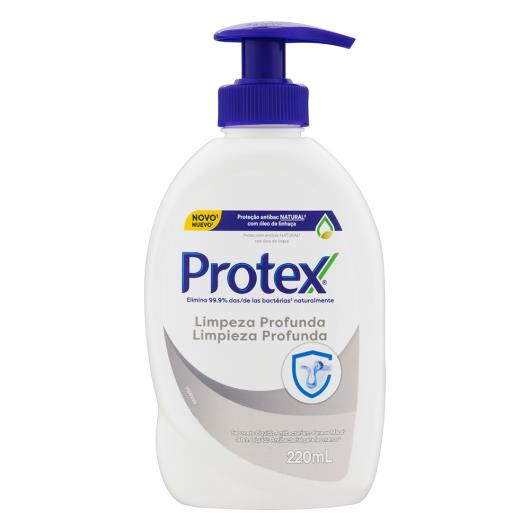 Sabonete Líquido Antibacteriano para as Mãos Protex Limpeza Profunda Frasco 220ml - Imagem em destaque