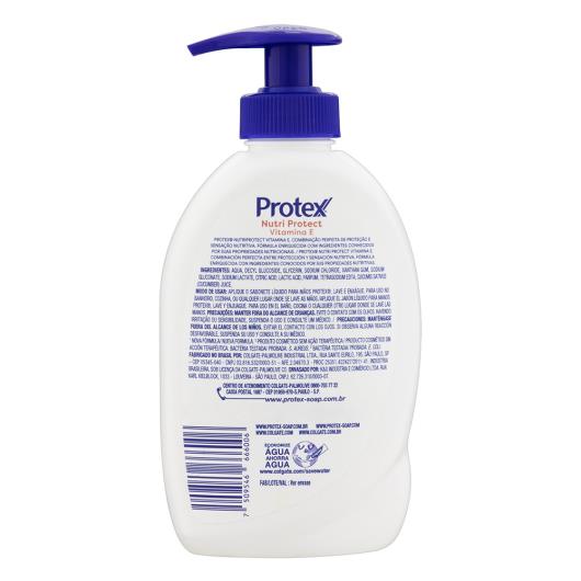 Sabonete Líquido Antibacteriano para as Mãos Protex Nutri Protect Vitamina E Frasco 220ml - Imagem em destaque