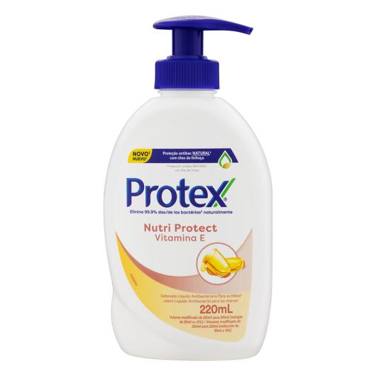 Sabonete Líquido Antibacteriano para as Mãos Protex Nutri Protect Vitamina E Frasco 220ml - Imagem em destaque