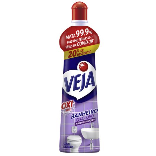 Desinfetante Banheiro Lavanda Veja Squeeze 500ml Grátis 20% de Desconto - Imagem em destaque