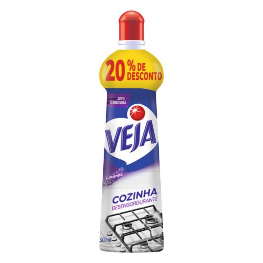 Limpador Veja Desengordurante Cozinha Lavanda 500ml Grátis 20% de Desconto - Imagem em destaque