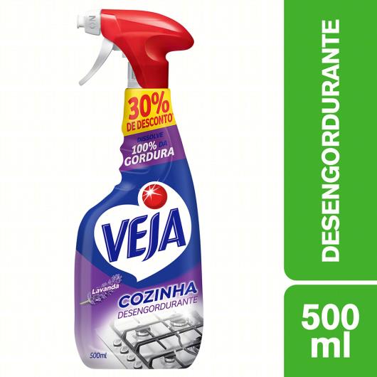 Limpador Desengordurante Cozinha Lavanda Veja 500ml Grátis 30% de Desconto - Imagem em destaque