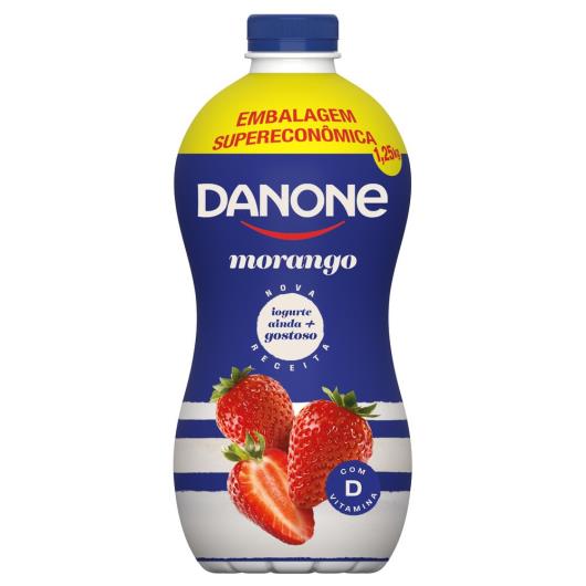 Iogurte Parcialmente Desnatado Morango Danone Garrafa 1,25kg - Imagem em destaque