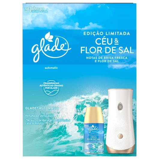 Aparelho e Odorizador de Ambiente Céu & Flor de Sal Glade Automatic Caixa 269ml - Imagem em destaque