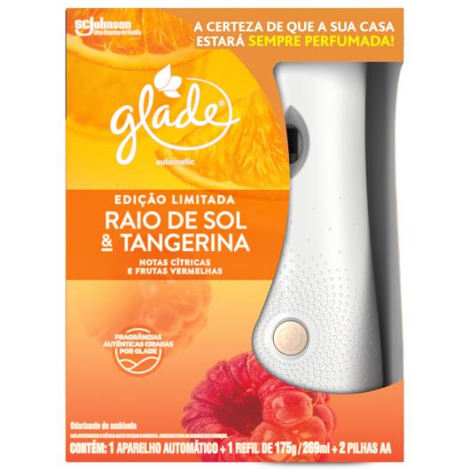 Aparelho e Odorizador de Ambiente Raio de Sol & Tangerina Glade Automático 269ml - Imagem em destaque