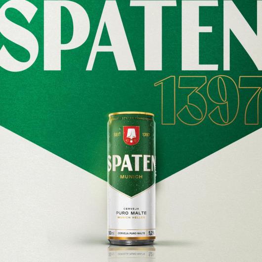 Cerveja Spaten Puro Malte Lata 350ml - Imagem em destaque