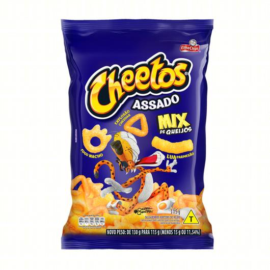 Salgadinho de Milho Mix de Queijos Elma Chips Cheetos Pacote 115g - Imagem em destaque