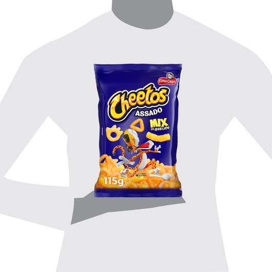 Salgadinho de Milho Mix de Queijos Elma Chips Cheetos Pacote 115g - Imagem em destaque