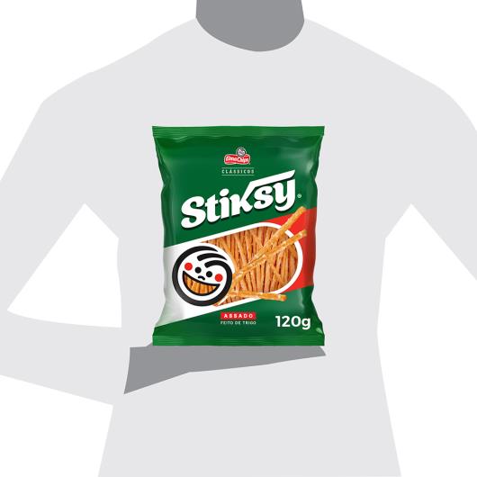 Salgadinho de Trigo Elma Chips Stiksy Clássicos Pacote 120g - Imagem em destaque