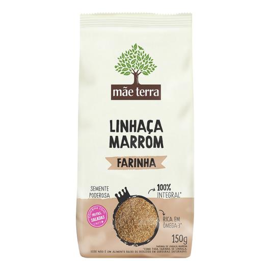 Farinha de Linhaça Marrom Integral Mãe Terra Pacote 150g - Imagem em destaque