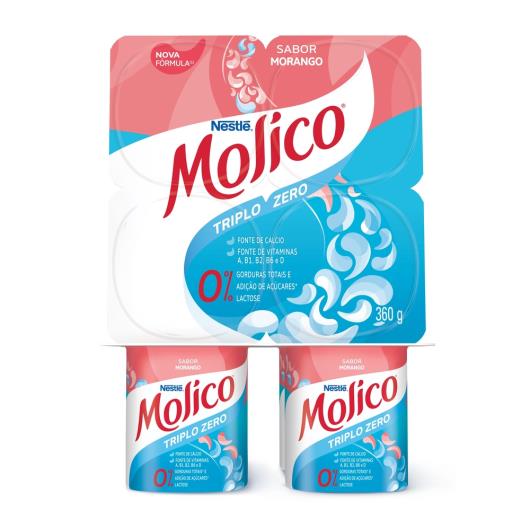 Iogurte Nestlé Molico® Polpa de Morango 360G com 4 unidades - Imagem em destaque