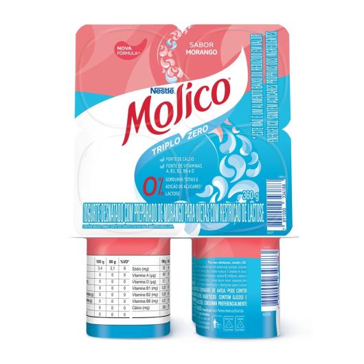 Iogurte Nestlé Molico® Polpa de Morango 360G com 4 unidades - Imagem em destaque