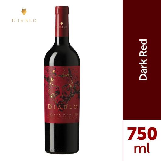 Vinho Chileno Tinto Meio Seco Dark Red Diablo Garrafa 750ml - Imagem em destaque