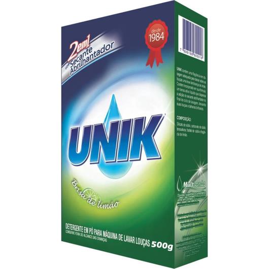Detergente Unik em Pó para Máquina de Lavar Louça 500g - Imagem em destaque