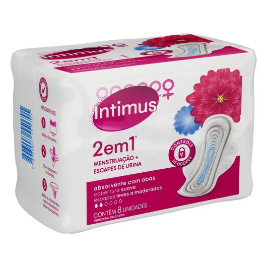 Absorvente com Abas Suave Intimus Pacote 8 Unidades - Imagem em destaque