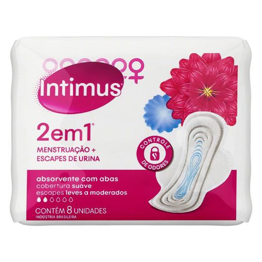 Absorvente com Abas Suave Intimus Pacote 8 Unidades - Imagem em destaque