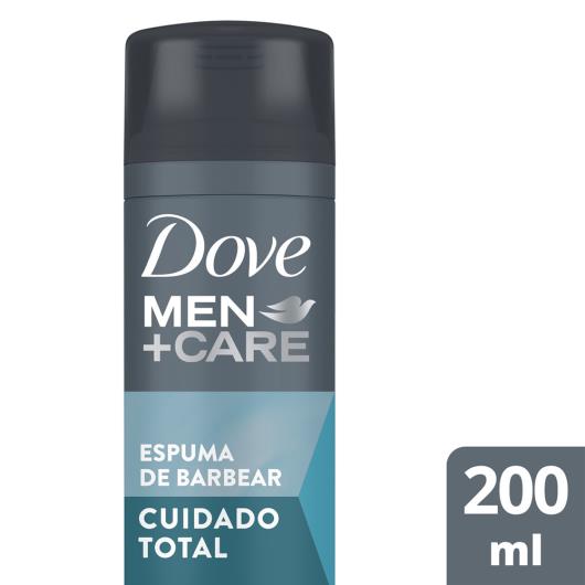 Espuma de Barbear Barba Cuidado Total Dove Men+Care Frasco 200ml - Imagem em destaque