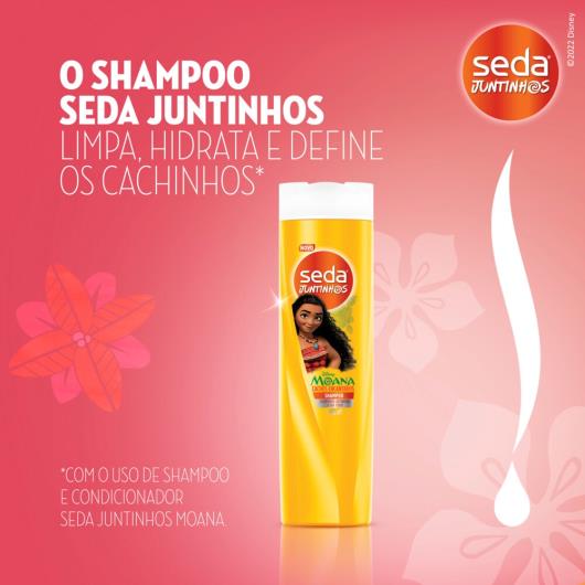 Shampoo Infantil Moana Seda Juntinhos Cachos Encantados Frasco 300ml - Imagem em destaque