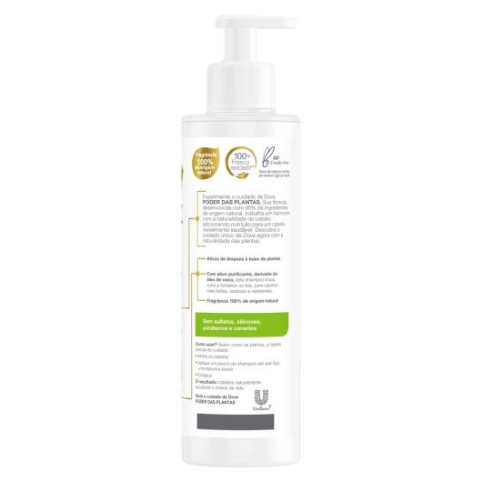 Shampoo Dove Poder das Plantas Força + Bambu Frasco 300ml - Imagem em destaque