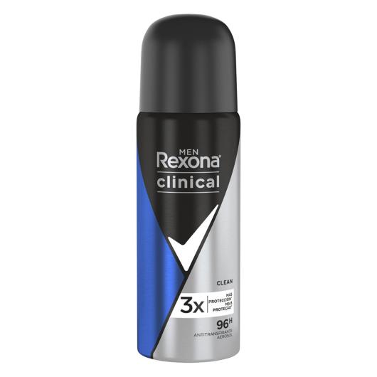 Antitranspirante Aerossol Clean Rexona Clinical Men 55ml - Imagem em destaque