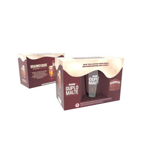 Kit Cerveja Brahma Duplo Malte 350ml C/6 Latas + 1 Copo - Imagem em destaque